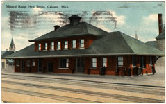 Mineral Range Railroad Depot Early