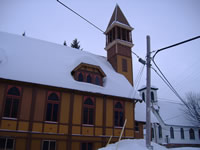First Congregational Church in Winter